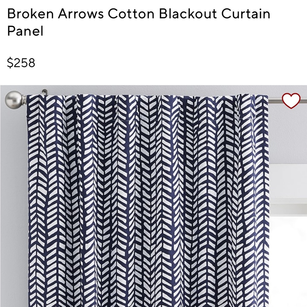 Pottery Barn Kids Broken Arrow Blackout Curtains